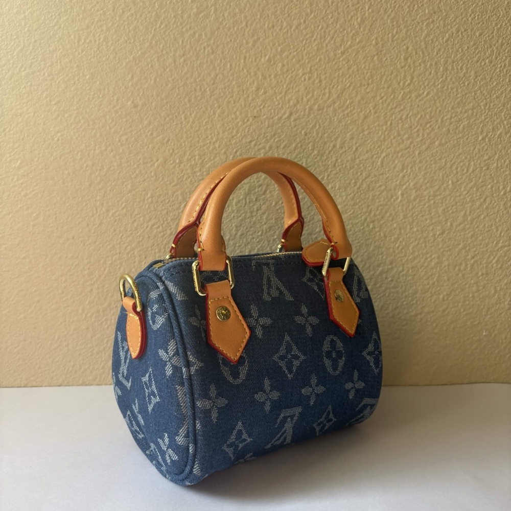 LV Nano Speedy Denim Brand New
